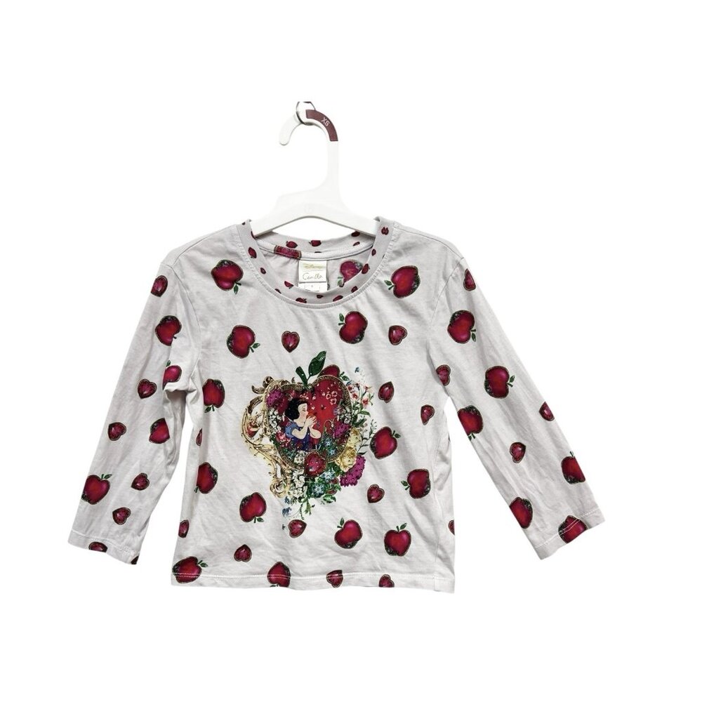 Camilla Disney Girls Snow White Long Sleeve Shirt Size 4